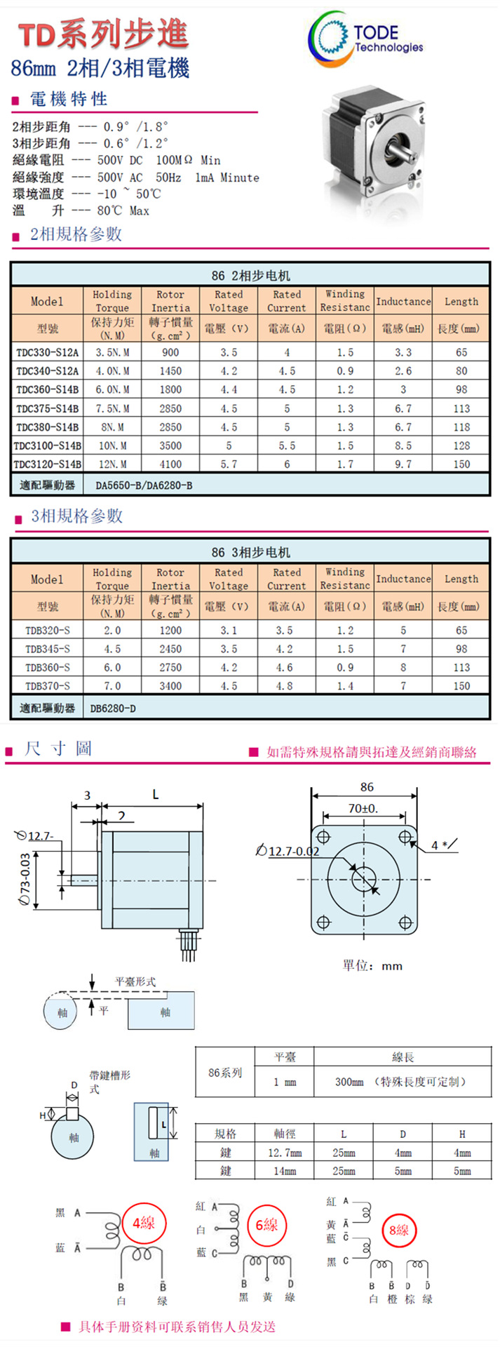 步進(jìn)電機(jī)86系列3相